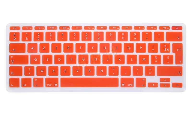Orange HRH, немецкий язык, немецкие наклейки, силиконовый чехол для клавиатуры, ЕС, Великобритании, защитная пленка для Macbook Air, 11 дюймов, 11,6 дюймов, A1465/A1370 - Цвет: Orange