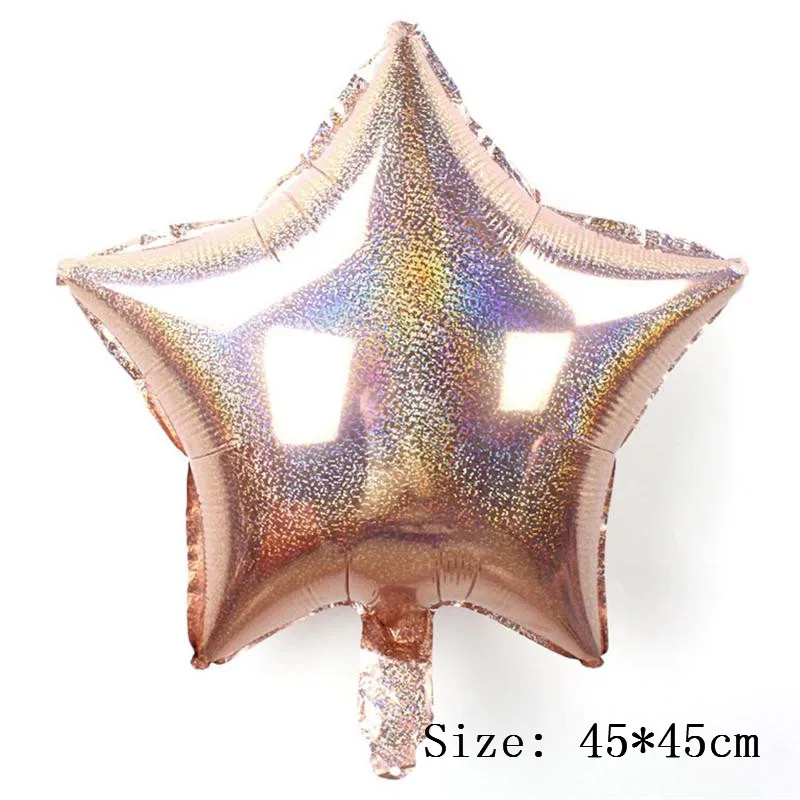 laser rose gold Шар солнце Подсолнух фольги воздушный шар для вечерние украшения неоновые стикеры игрушки подарок желтый колоний украшения вечерние принадлежности - Цвет: laser rose gold