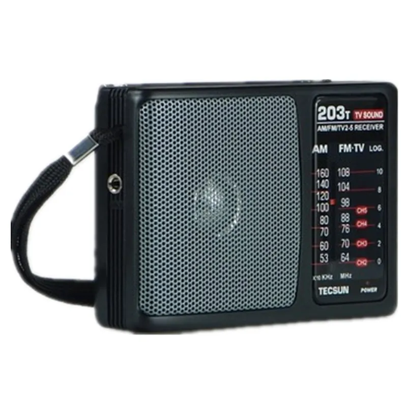 Мини TECSUN R 203T FM/mw/ТВ звук Радио карман Размеры высокая чувствительность FM приемник