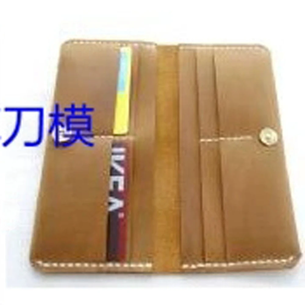 Дизайнерский кожаный ремесленный шаблонный резак держатель для карт складной