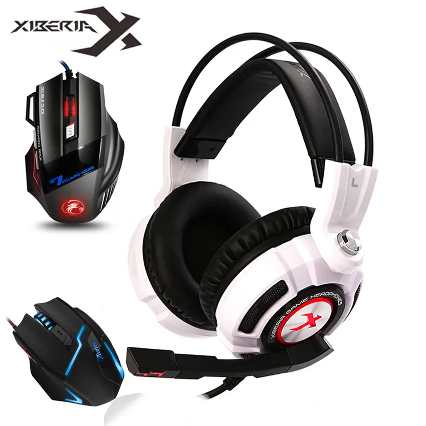 XIBERIA K3 ПК USB игровая гарнитура с микрофоном светодиодный светильник Виртуальный 7