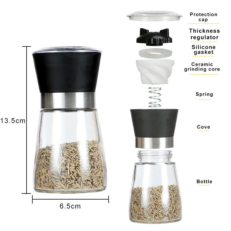 1 шт. мельница для перца ручная соли кухонная Инструменты барбекю специй