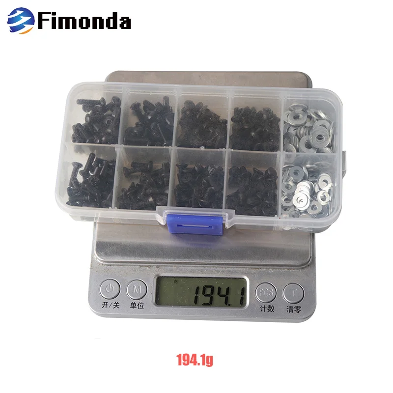 Набор винтов Fimonda 180 / 340 шт. набор HSP с шестигранным винтом шайба M3 M4 плоская
