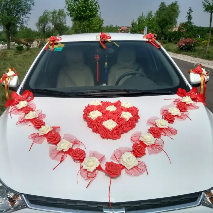 3 стиля Корейский свадебный автомобиль декоративный цветок симуляция Rosse набор