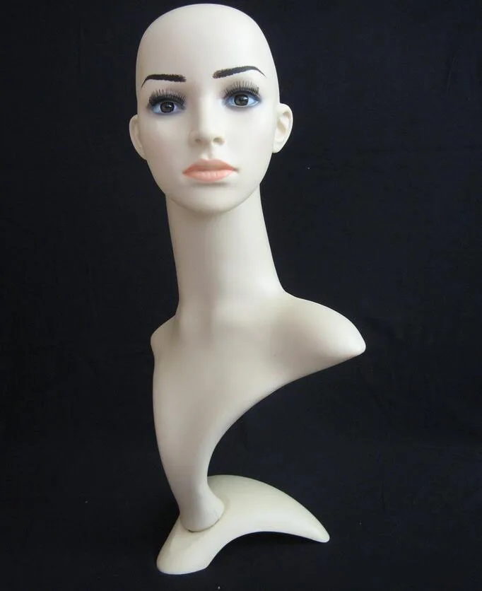 Top quality Women's Mannequin Head Hat Display Wig  training head model  head model femal head model