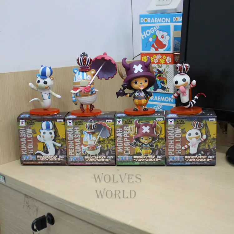 Аниме одна штука 4 шт./компл. Хэллоуин. Вер Тони Чоппер ПВХ фигурка игрушки куклы