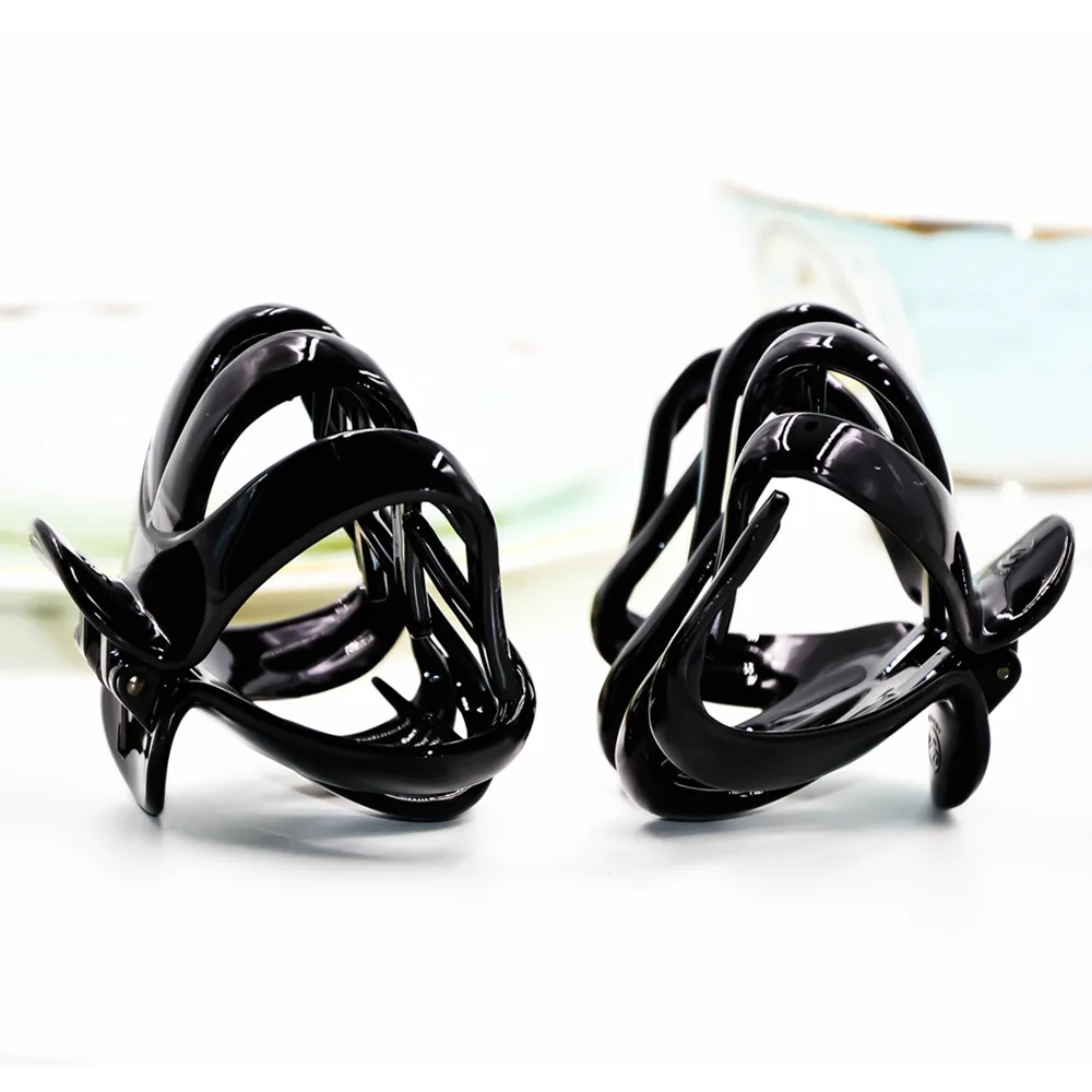 1 шт Высокое качество пластик черный цвет 3 дюйма заколка для волос женщин|hair claw