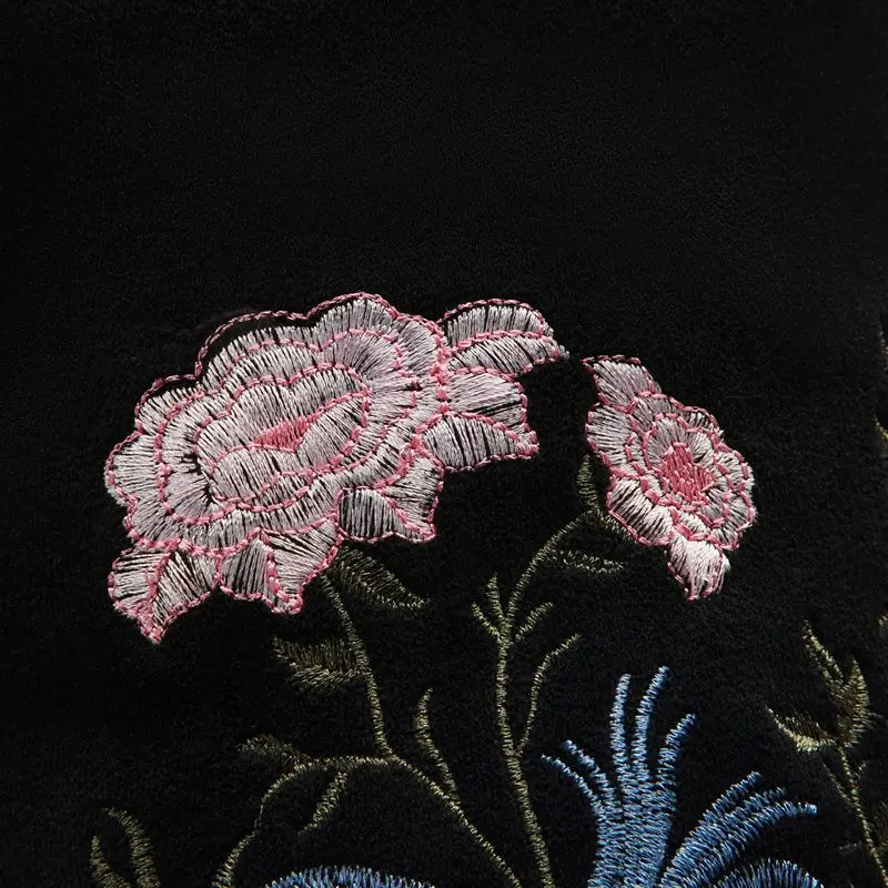 ALLBITEFO crystal heel genuine leather sexy high heels women boots china Embroidery winter snow boots over the knee high boots