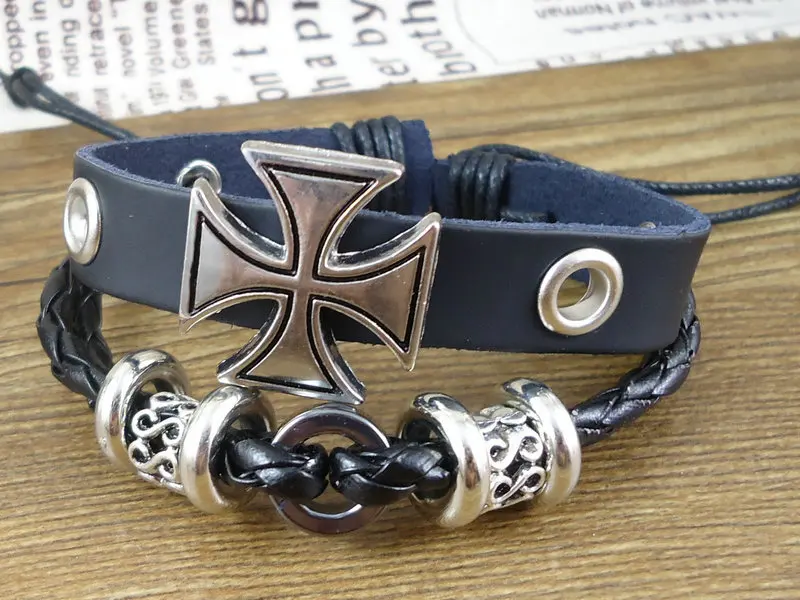 Не минимальный заказ ручная работа металлический боковый крест амулеты пеньковый пояс обертывание мужской