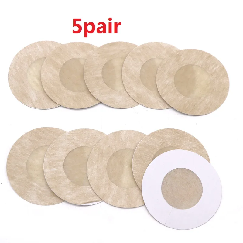 10pcs Sexy Women Intimates Adhesive Bra Nipple Cover Pasties Invisible Bra Chest Pads Stickers Breast Petals for Women Dress - Цвет: 5pair