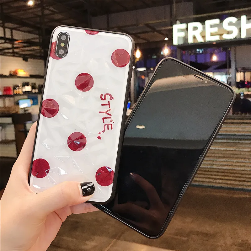 Elala 3D Алмазный блестящий чехол для iPhone 7 мягкий силиконовый из ТПУ с узором в
