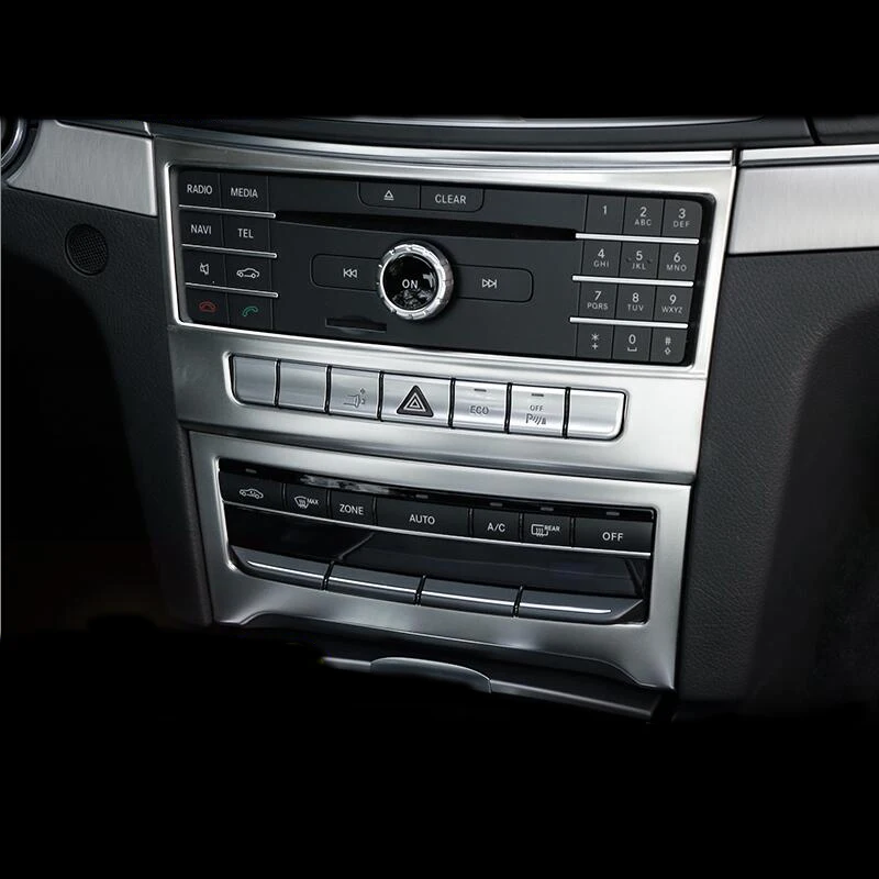 Car Styling Center Console Air Conditioning CD panel Decorative Cover trim For Mercedes-Benz E Class Coupe W207 C207 2014-2016 | Автомобили