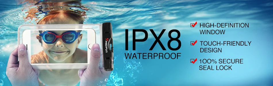 Piscifun 2 Упаковка Водонепроницаемая поясная сумка чехол для телефона для водных видов спорта рыбалка плавание Каякинг рафтинг катание на лодках Дайвинг Туризм