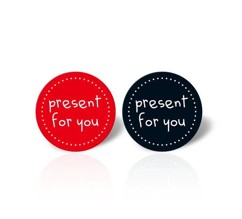 320 шт./лот красный и черный подарок для вас самоклеящаяся наклейка DIY Ручная