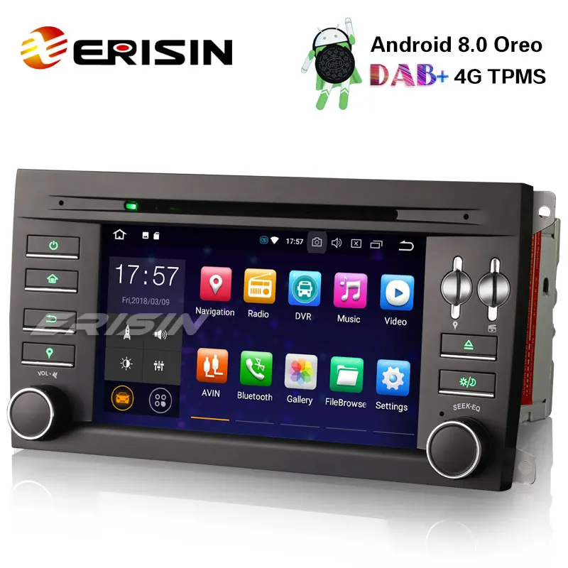 Erisin ES7897S 7 &quotавтомобильный dvd плеер Android 8 0 DAB + 4G WiFi gps система для Porsche