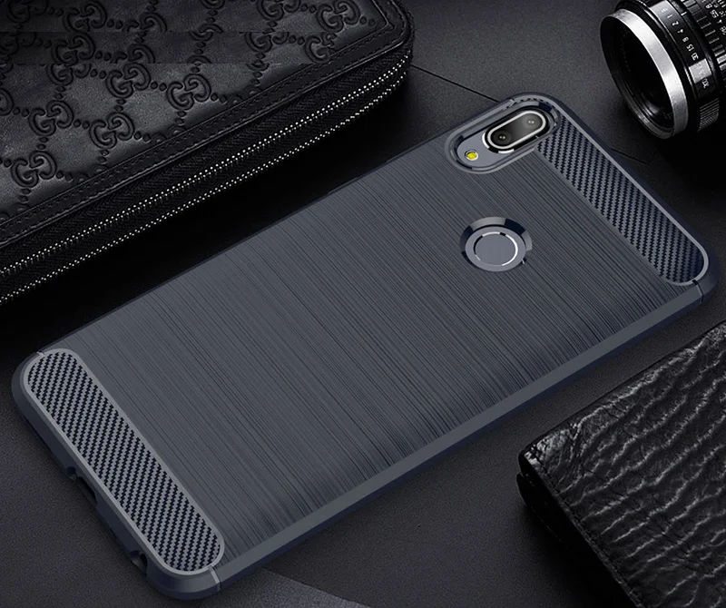 Чехол из углеродного волокна для Asus Zenfone Max Pro M2 M1 ZB631KL ZB555KL матовый защитный чехол