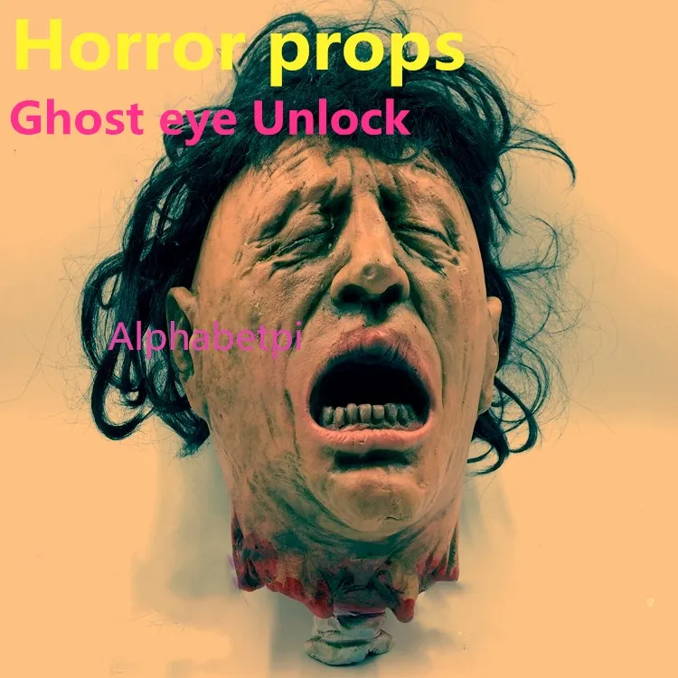

Horror theme Ghost eyes Unlock prop with sound Terrorist organs Horror props real life room escape prop Takagism game
