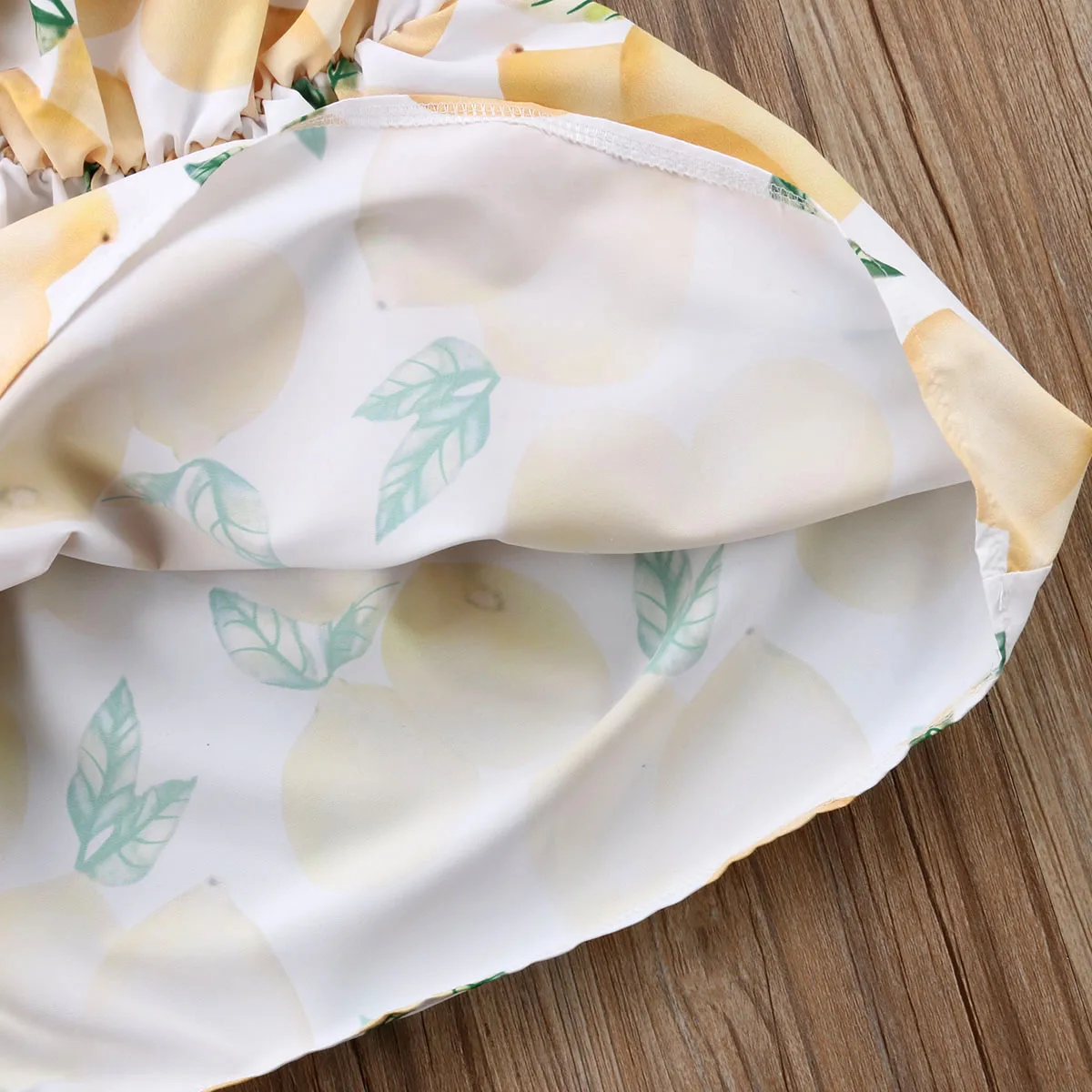 Pudcoco одежда для малышей девочки дети платье-пачка Галстуки Плоды лимона узор