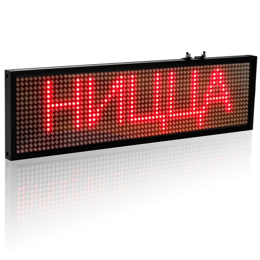 Красный светодиодный индикатор сообщений 34 см беспроводной и программируемый