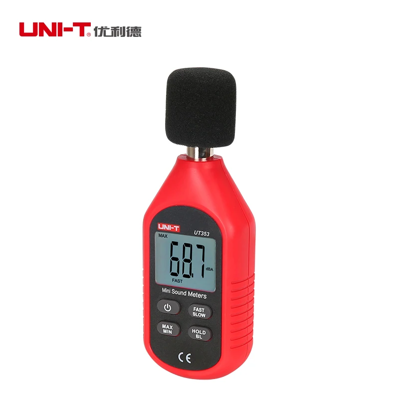 UNI-T UT353 LCD измеритель уровня звука шума детектор децибел высокая точность 30 ~ 130 дБ +