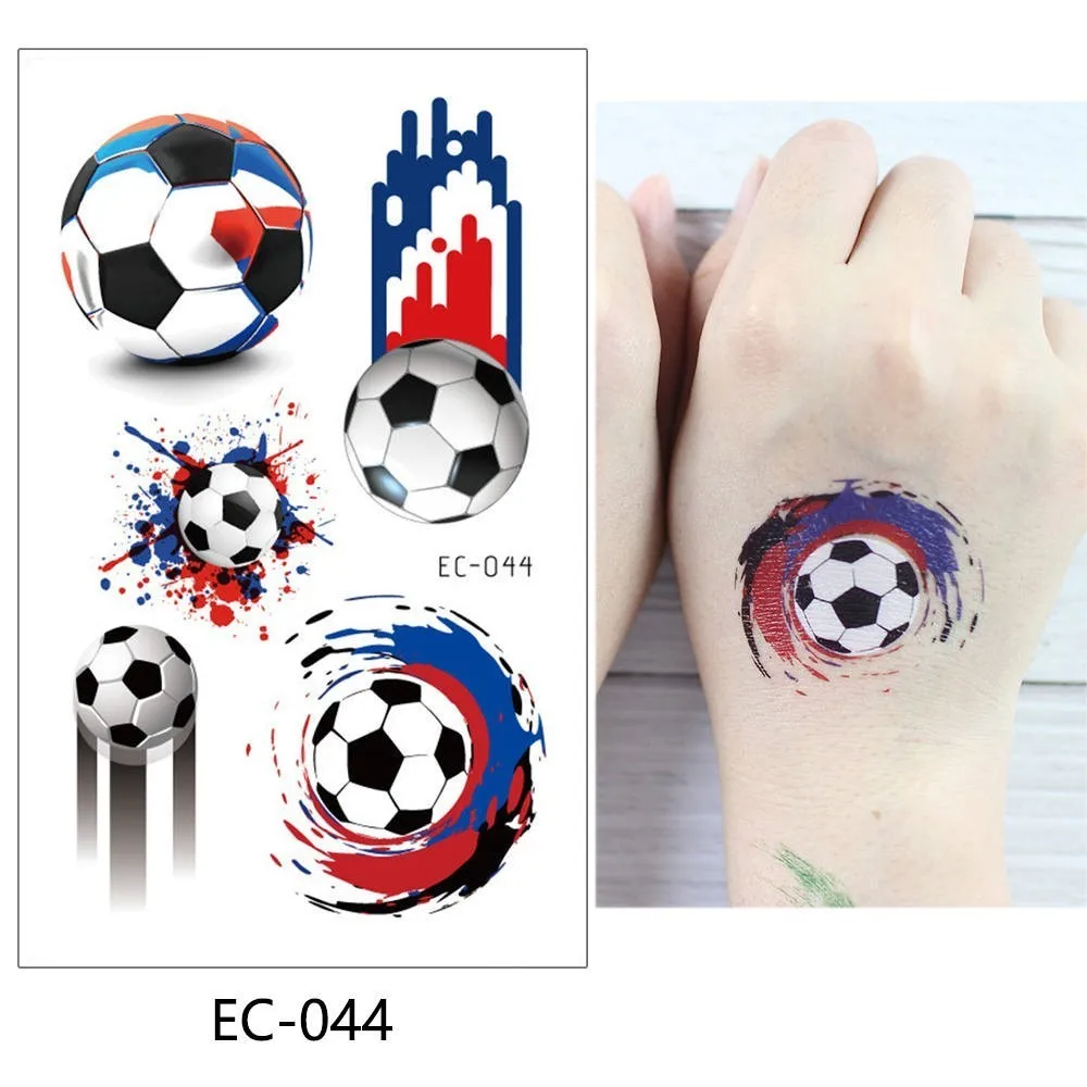 EC-044 Glaryyears/1 шт., горячая Распродажа, детская Временная тату-наклейка для футбола, цветные поддельные тату, флеш-тату, водонепроницаемые, маленькие, боди-арт для детей - Цвет: EC-044