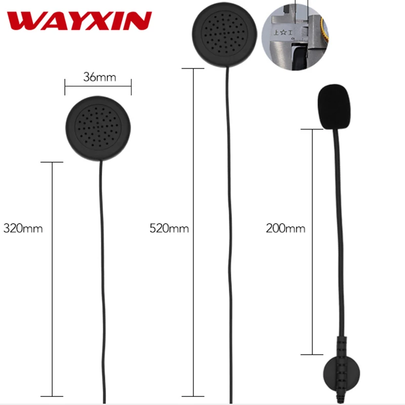 WAYXIN R6 домофон гарнитура для wayxin R6 Bluetooth шлем рация затычка разъема для гарнитуры