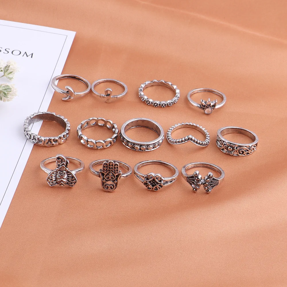 13 шт. винтажный богемный вырезанный в виде слона женский этнический античный