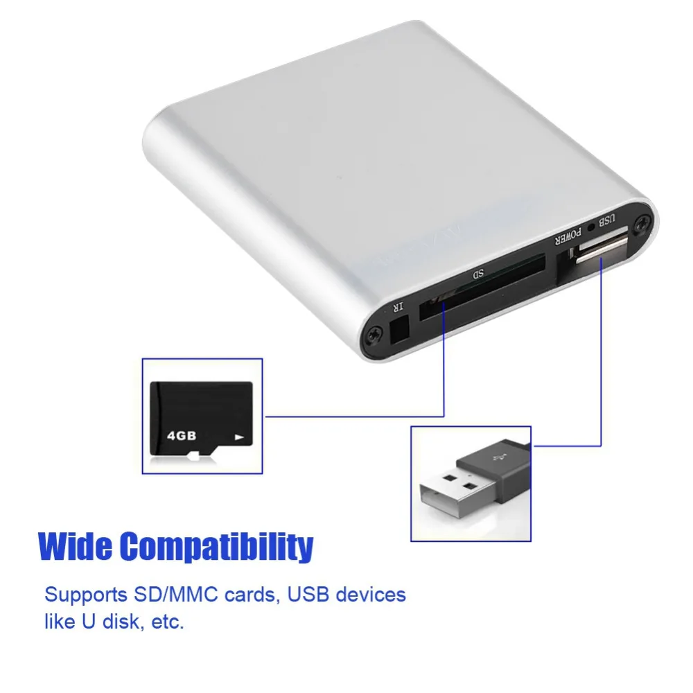 Мини Full HD Usb Hdd плеер медиаплеер стерео звук и 1080P видео HDMI совместимый/AV выход