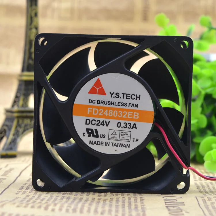 Новый оригинальный FD248032EB 8032 24В 0.33A охлаждающий вентилятор, серверный вентилятор