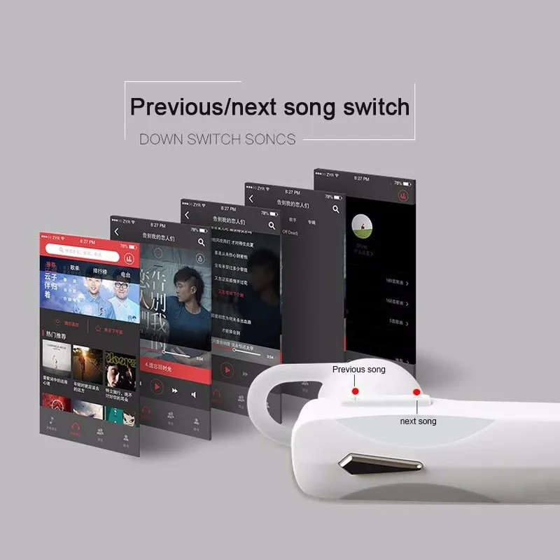 Bluetooth наушники 4 1 стерео Беспроводная гарнитура с пультом дистанционного