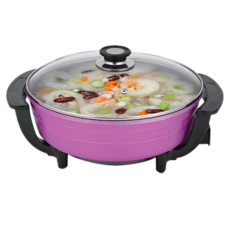 

2017 Steamer Pot Multifunction Electric Frying Pot Non-smoke Non-stick Pan Fry Fries Wok 220v/50hz With International Adaptor