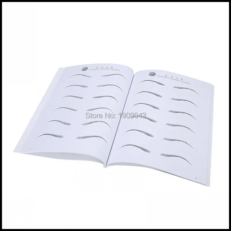 Книга для практики макияжа Перманентная косметика звёзды от копии зерен до