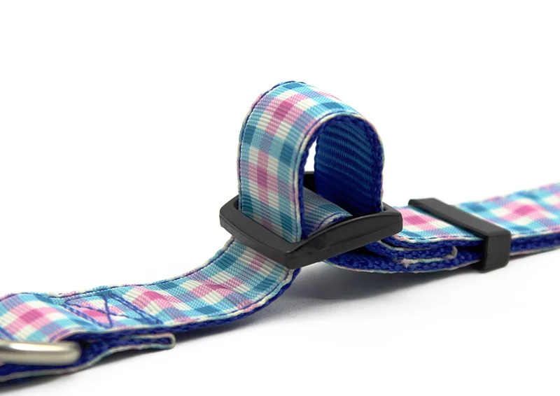 Nylon Dog Collar Adjustable Plaid Patterned Quick Release Puppy for Medium and Large dogs | Дом и сад