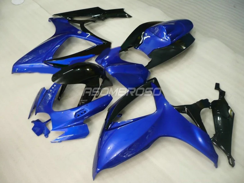 100% Injection mold Fairing for Suzuki K6 2006 2007 GSXR750 GSXR 600 GSXR600 dark blue motorcycle body Fairings kit | Автомобили и