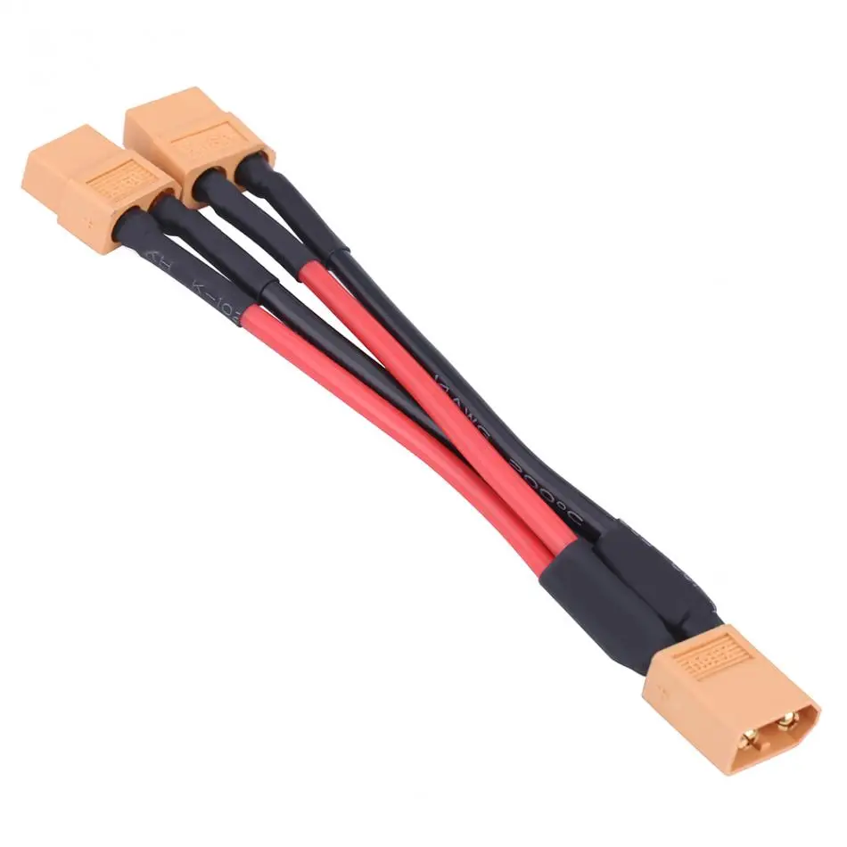 2 типа XT60 параллельный батарейный блок соединитель Адаптер 14AWG кабель для RC Lipo