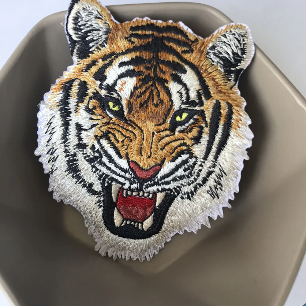 1 шт. вышитые джинсовые нашивки с рисунком тигра|embroidered iron|iron onembroidered iron on |