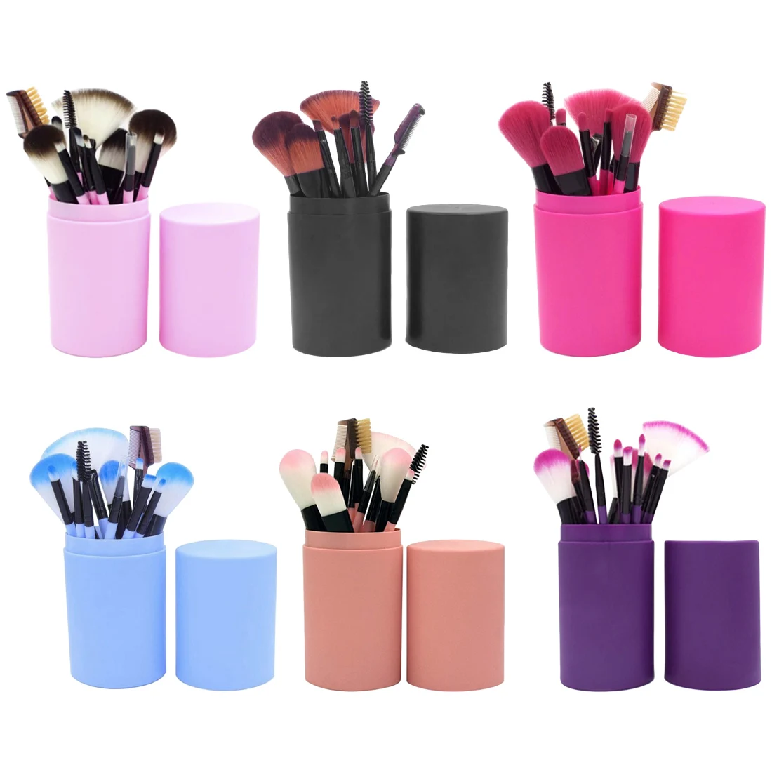 Полный набор теней для век ремонтная емкость Румяна Кисть макияжа начинающих