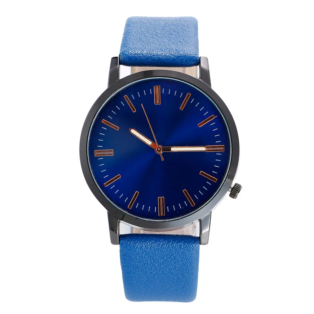 Кварцевые часы женские высокого класса с синим стеклом