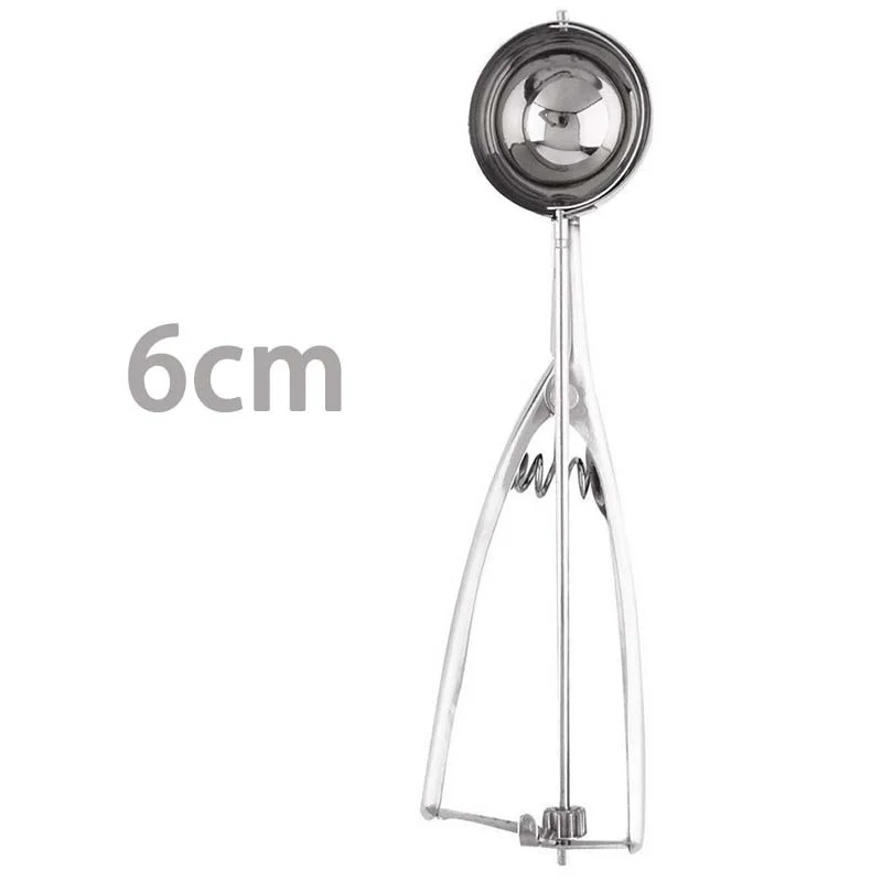 

New 1 Pcs Stainless Steel Ice Cream Spoon Vegetable Juice Spoon Juice Part Packaging Tool Fruit balls Kitchen Accessories.