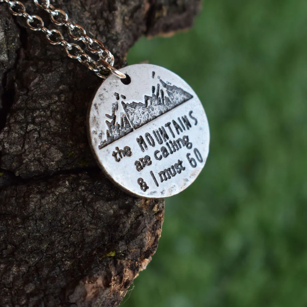 1 шт. горы звонят и я должен отправиться на кемпинг ожерелье|Цепочки| |