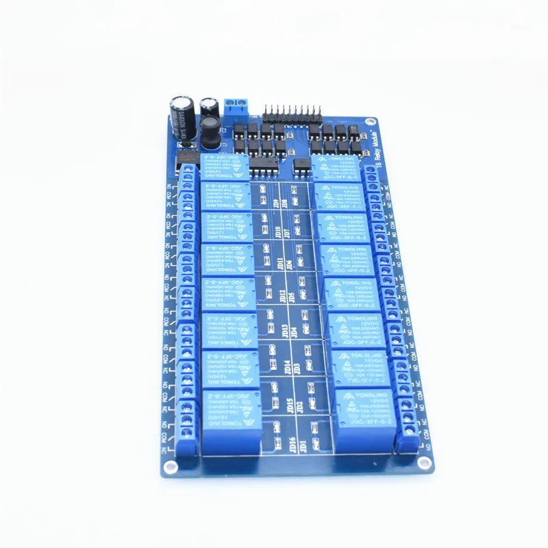 Интерфейсная плата релейного модуля 5 В 12 16 каналов для Arduino PIC ARM DSP PLC со