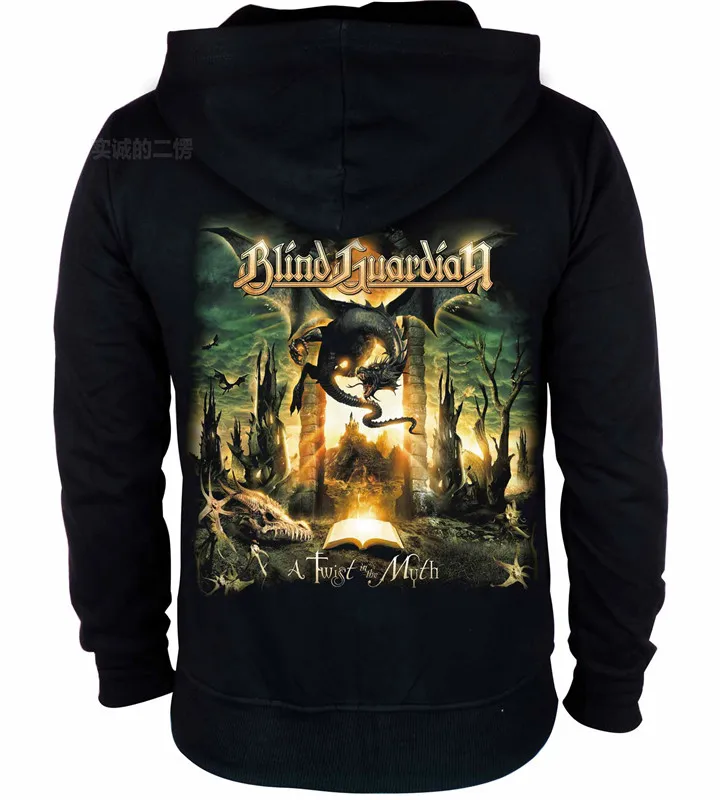 Хлопковая толстовка с капюшоном и надписью Dragon Blind Guardian 6 видов|rock hoodie|zipper sweatshirtbrand