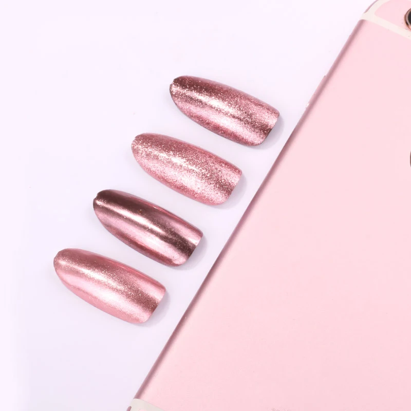 A Nail 0 2 г/кор. Высокое качество зеркало розовое золото лак для ногтей порошок УФ