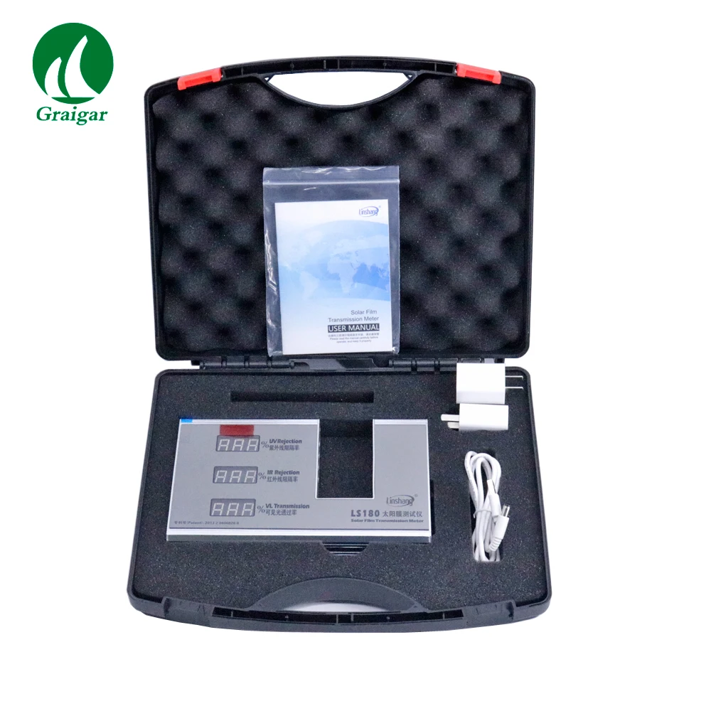

LS180 Digital Solar Film Transmission Meter UV Rejection meter Light Transmittance Meter IR Rejection meter