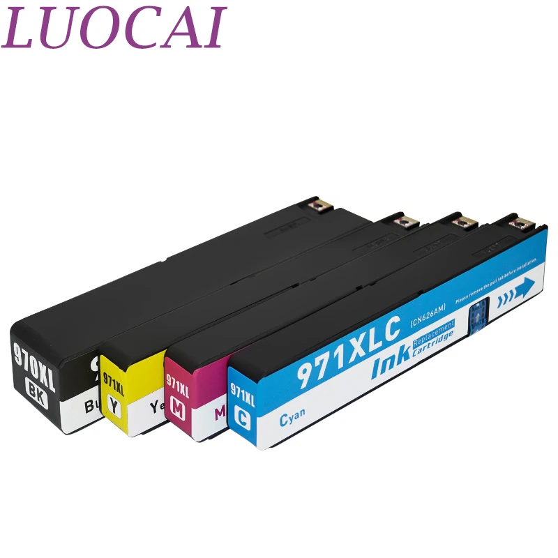 LuoCai 4 шт. чернильные картриджи совместимые с hp 970 971 X451dn X451dw X551dw X476dn X476dw X576dw