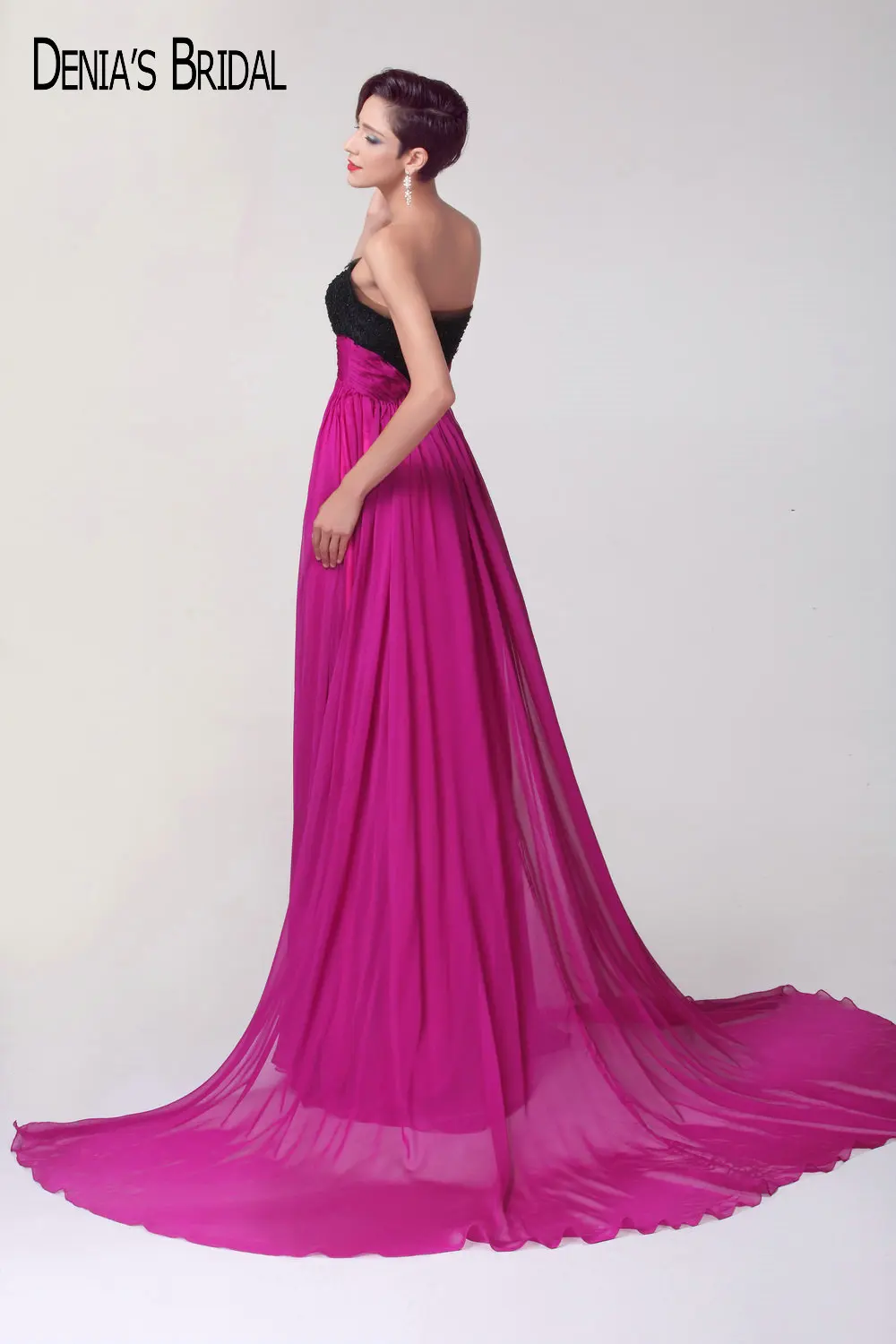 Реальные фотографии Черный Топ без бретелек Бисер открытая спина вечерние