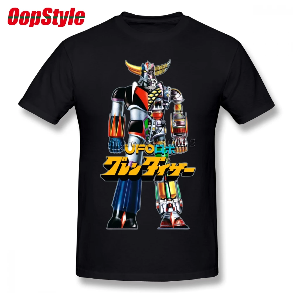 Мужская футболка с коротким рукавом Mazinger Z UFO Robot Grendizer хлопковая Футболка