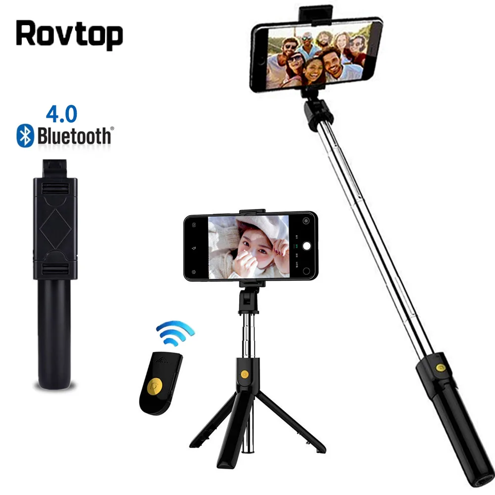 Bluetooth селфи палка штатив выдвижной монопод регулируемая для Xiaomi Samsung мини iPhone