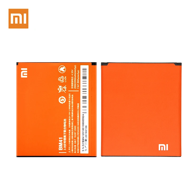 BM41 Genuine Battery For Xiaomi 2 2A Hongmi Redmi Redrice 1 1S High Quality Li-ion 2000/2050mAh akku Fast Shipping +Tracking | Мобильные