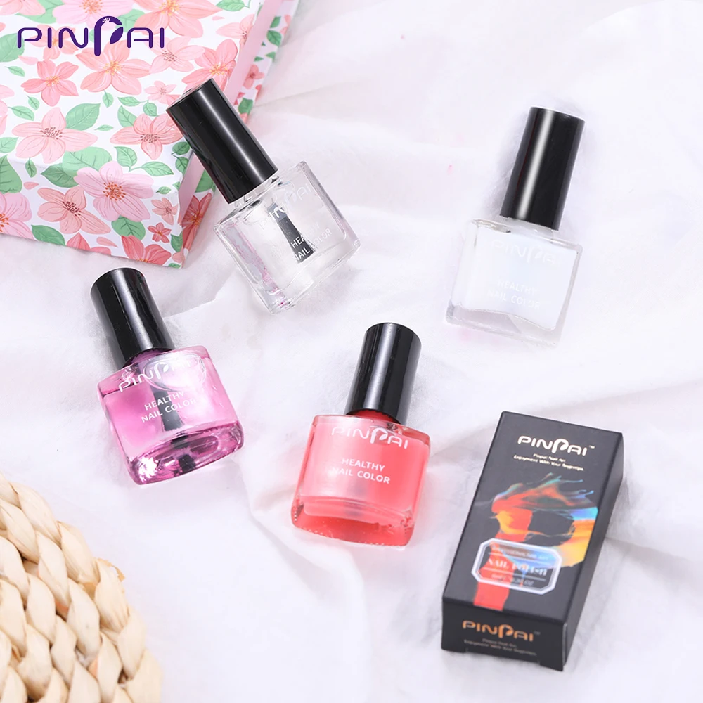 Pinpai Nail Care Set Top Base Coat Nail Polish Nail Cuticle Remover Soften Oil Calcium Nutritional Nourishment Oil Manicure Tool